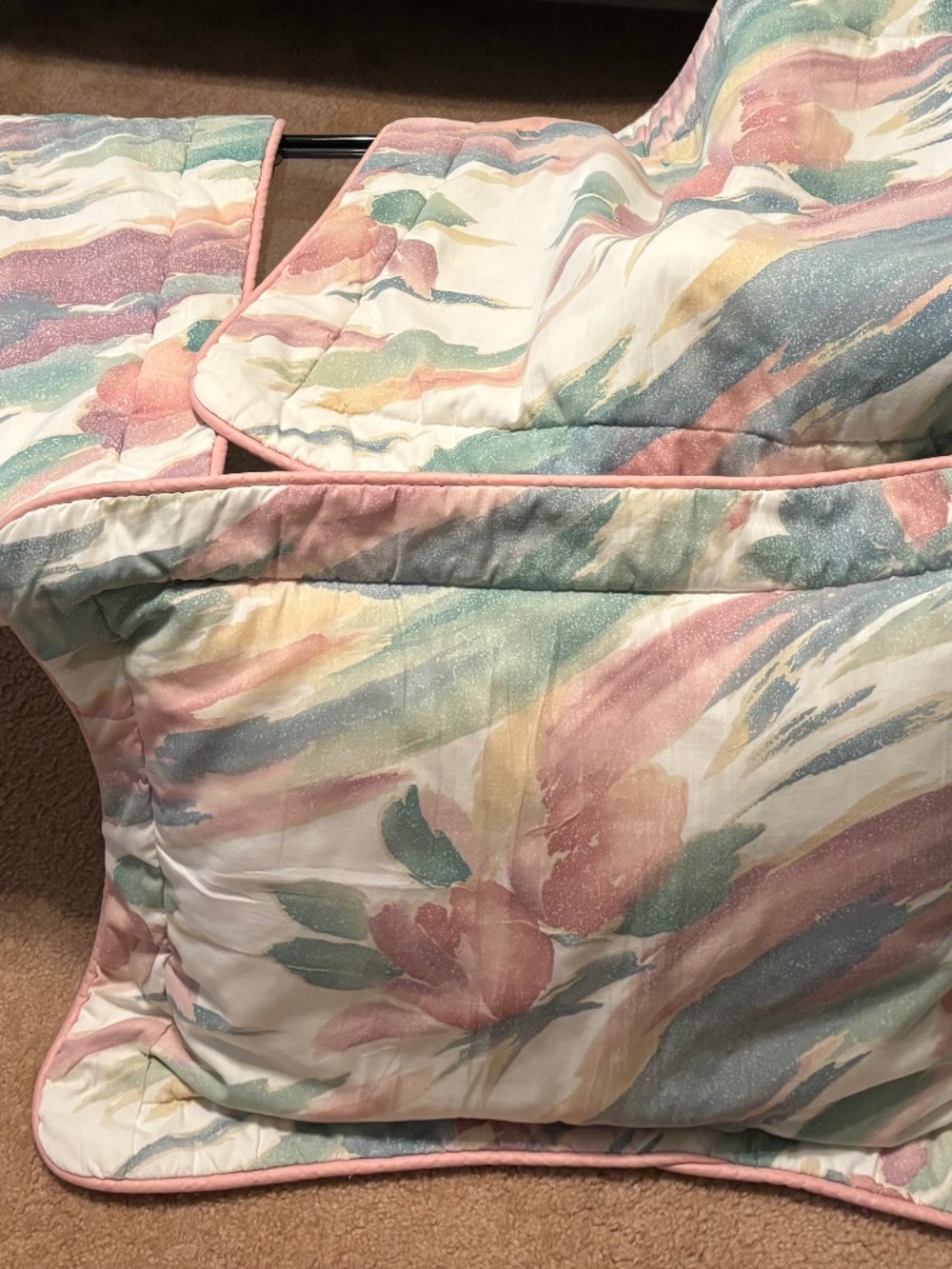 Vintage Croscill Sedona Print Pillow Shams